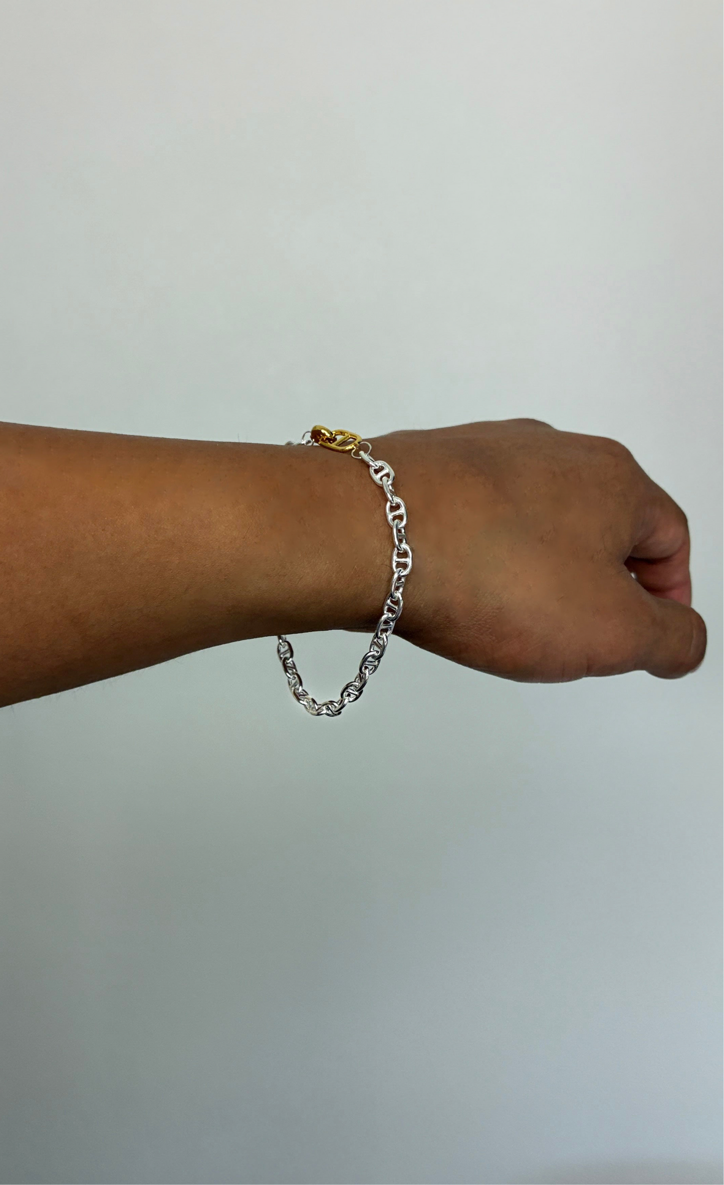 ANCHOR TWO-TONE ブレスレット 5mm