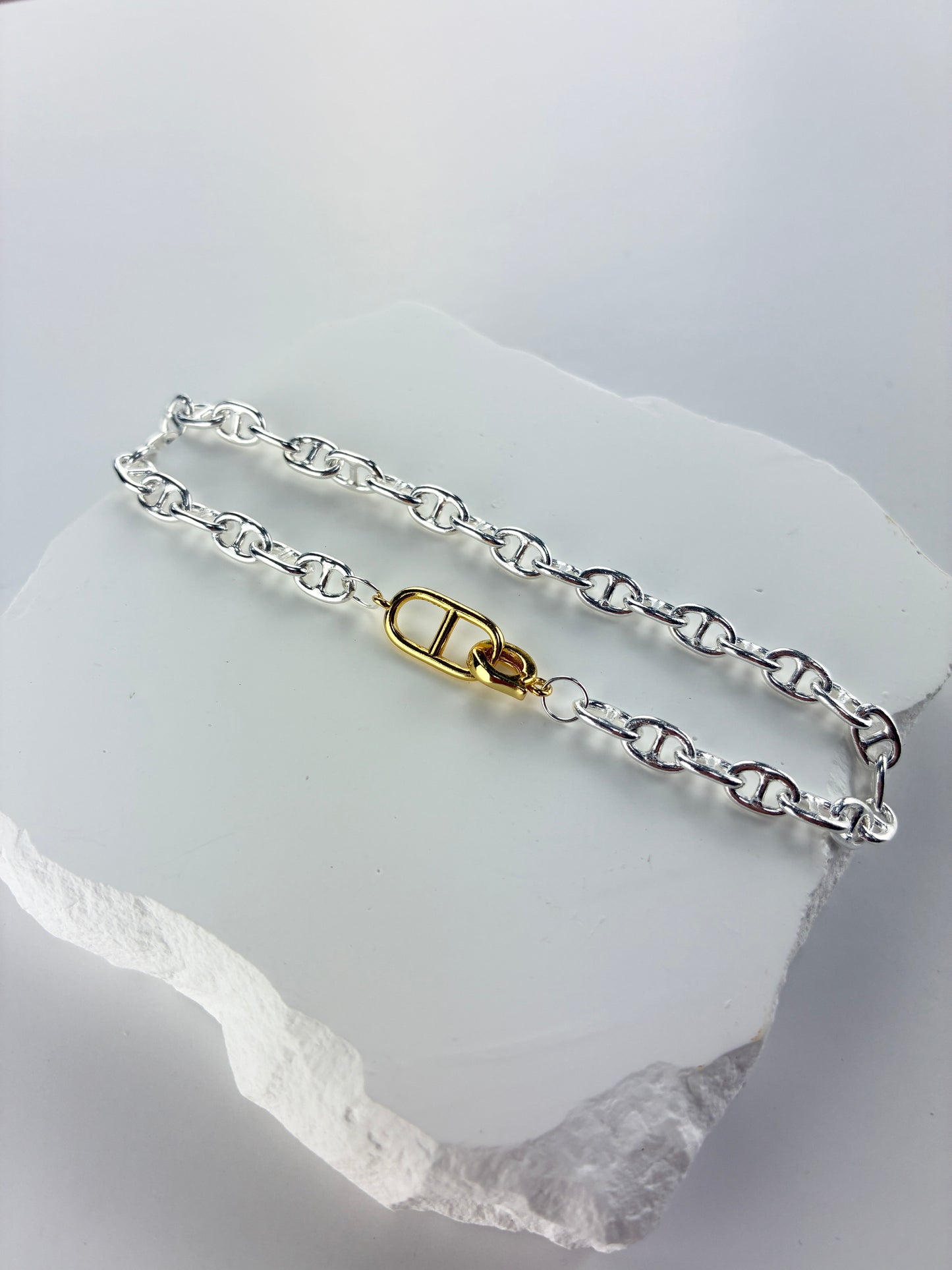 ANCHOR TWO-TONE ブレスレット 5mm