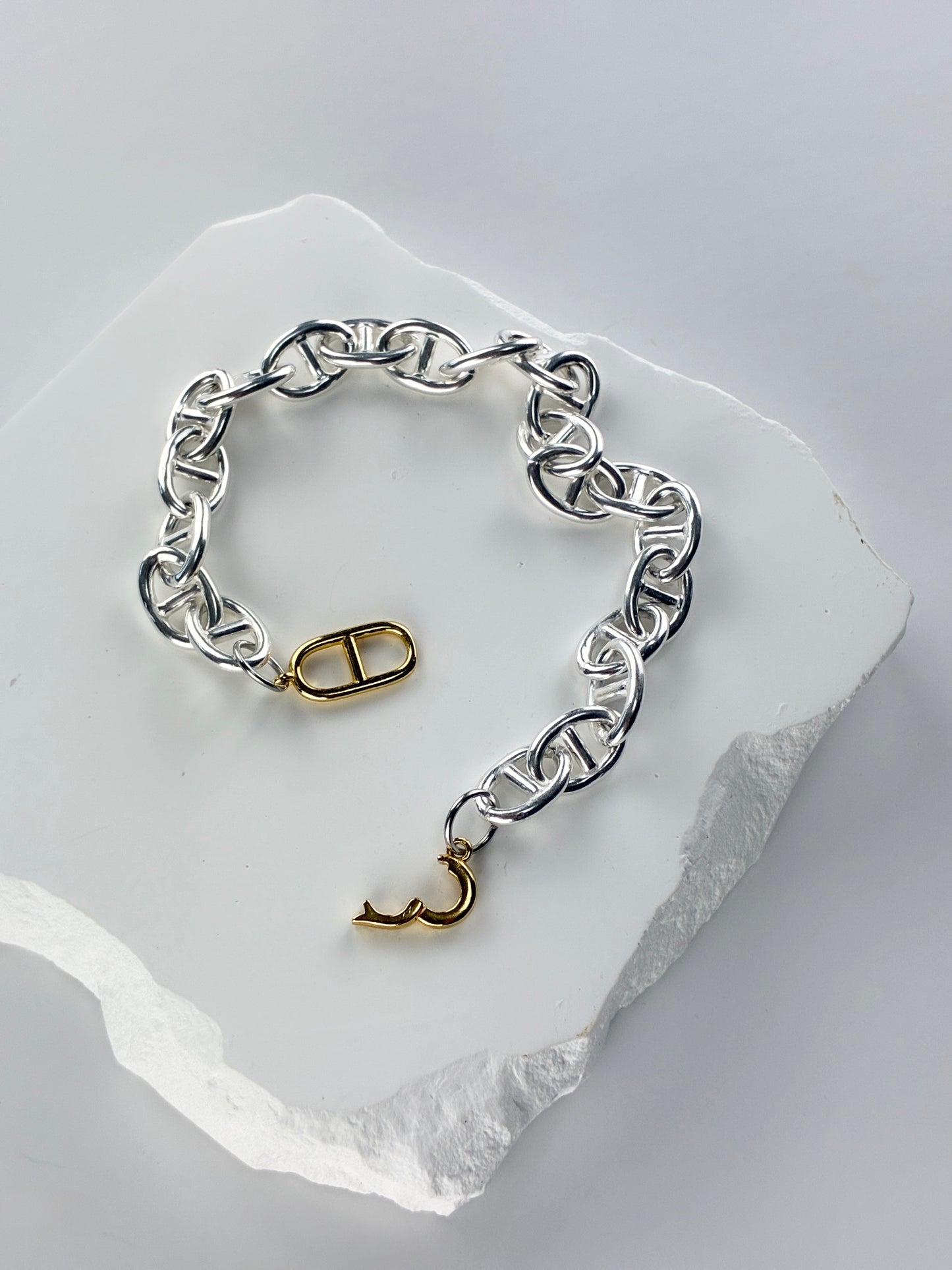 ANCHOR TWO-TONE ブレスレット 8mm
