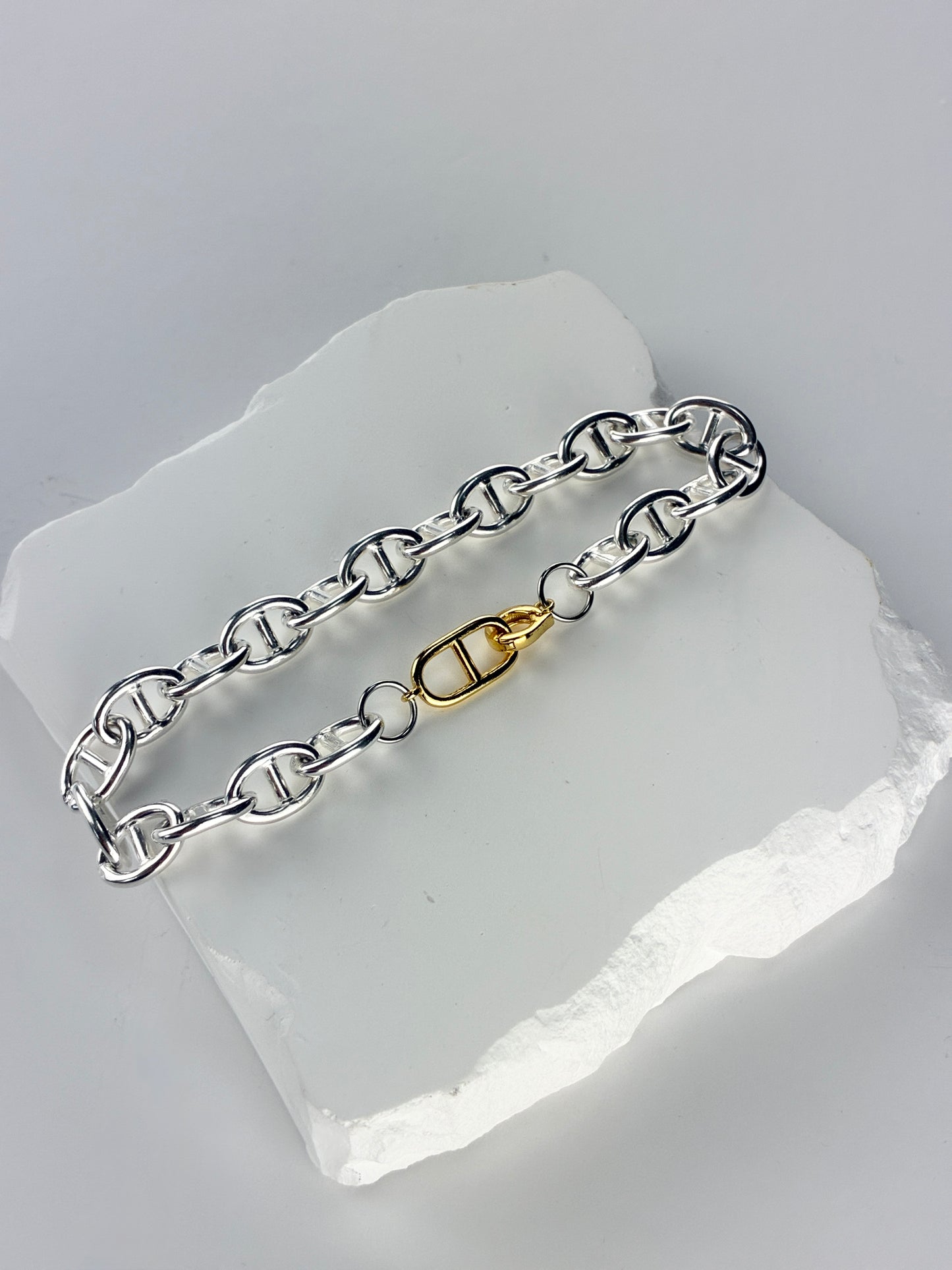 ANCHOR TWO-TONE ブレスレット 8mm