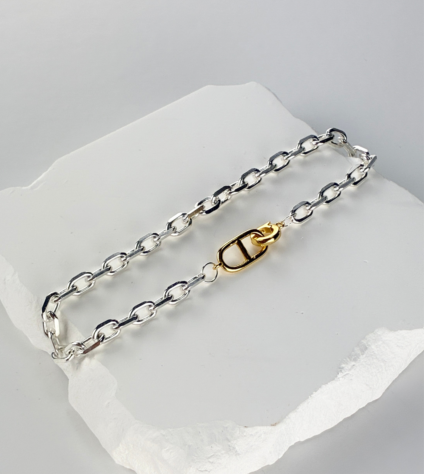 cable two-tone ブレスレット max
