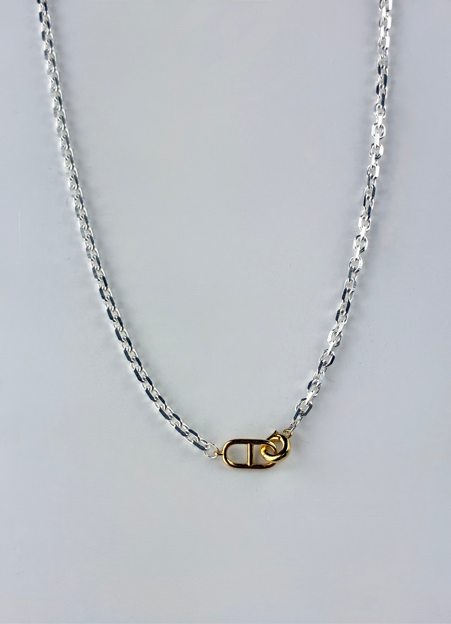 cable two-tone ネックレス　mini