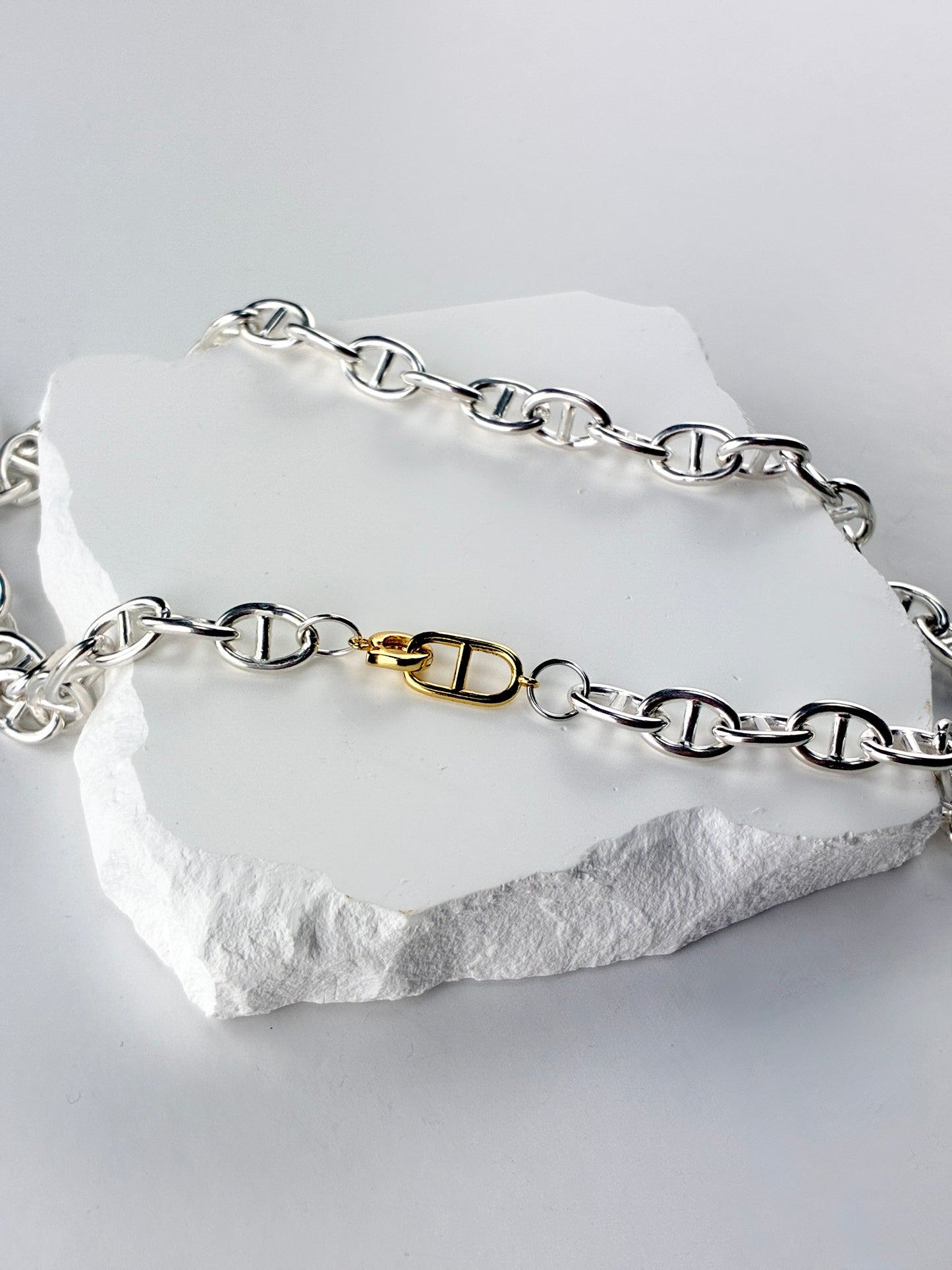 ANCHOR TWO-TONE ネックレス 8mm