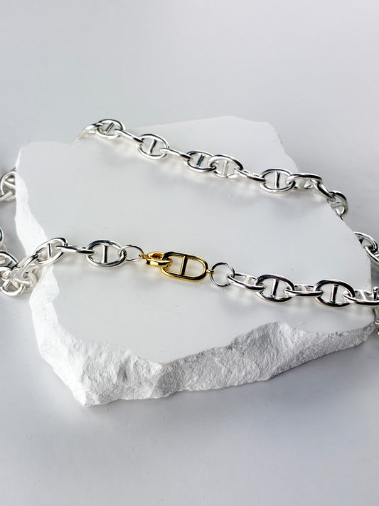 ANCHOR TWO-TONE ネックレス 8mm