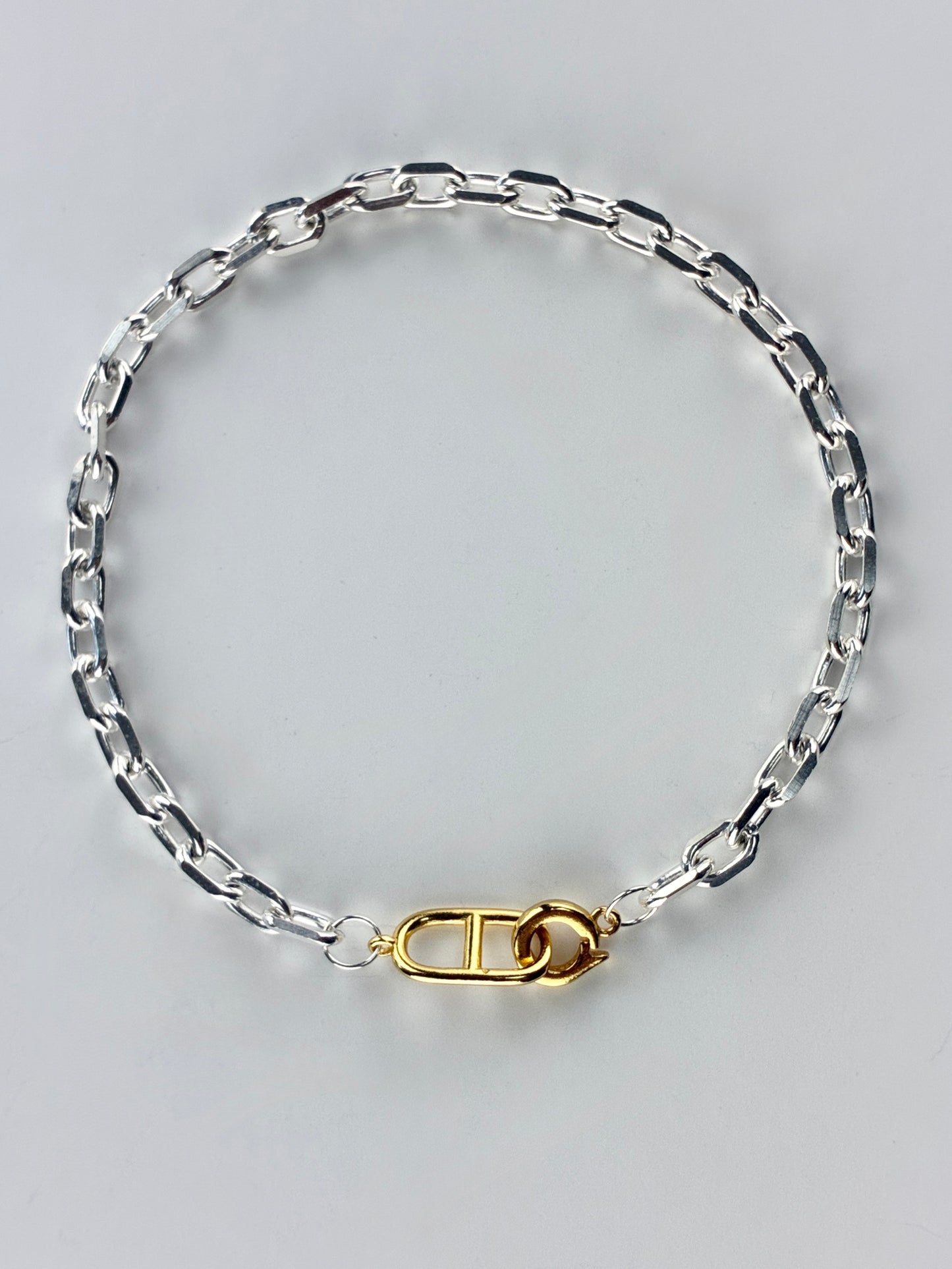 cable two-tone ブレスレット　max