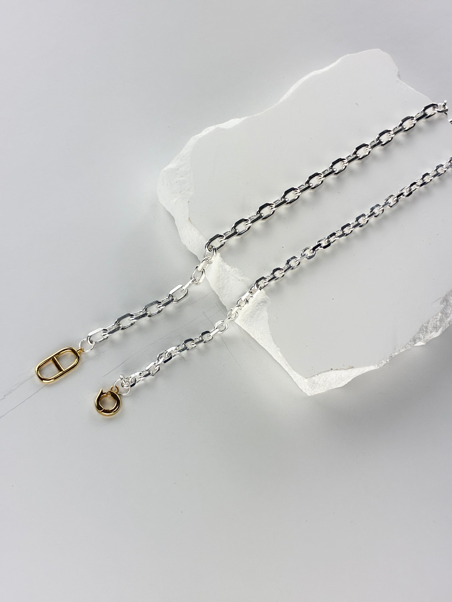 cable two-tone ブレスレット　max