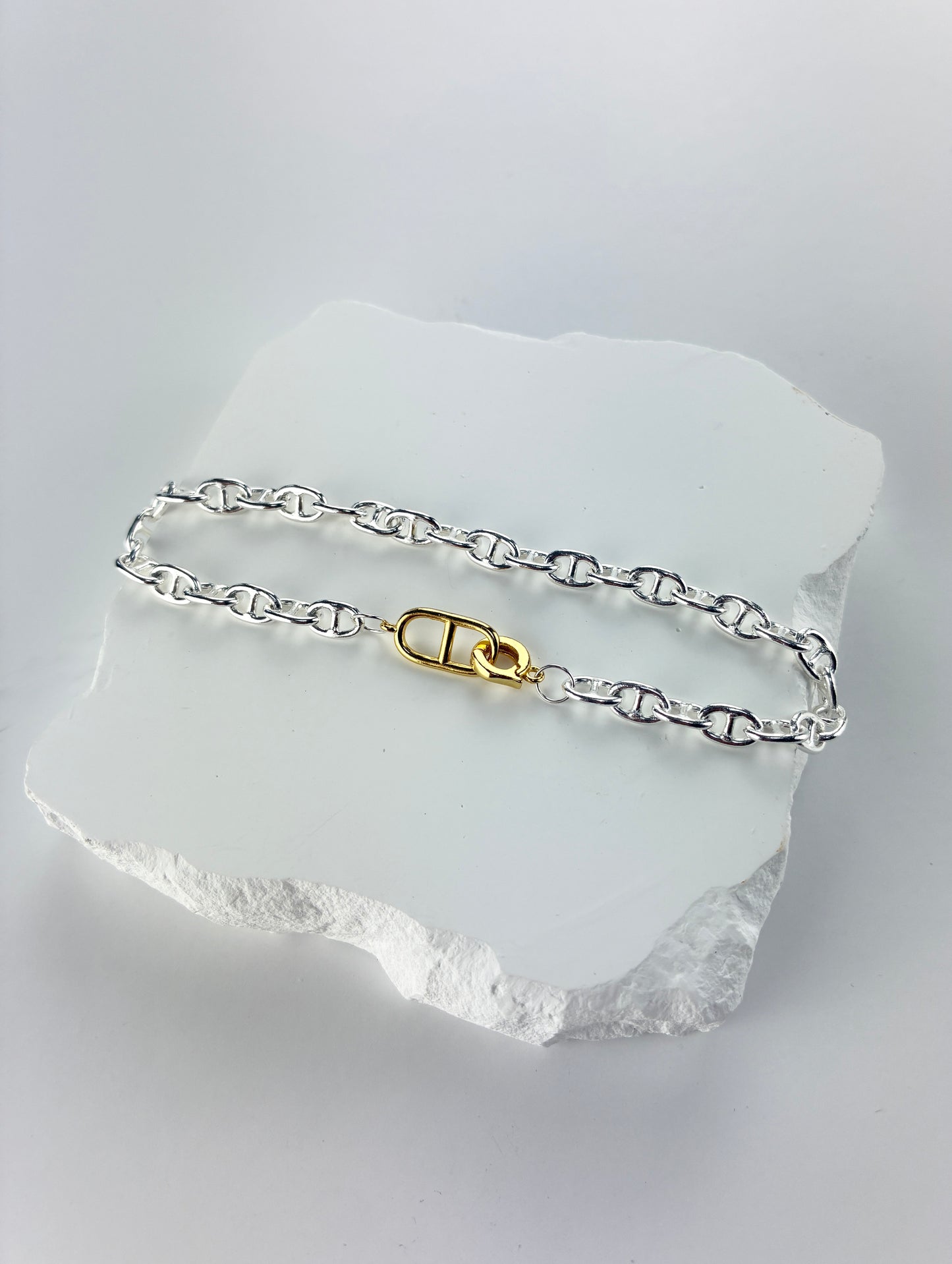 ANCHOR TWO-TONE ブレスレット　5mm