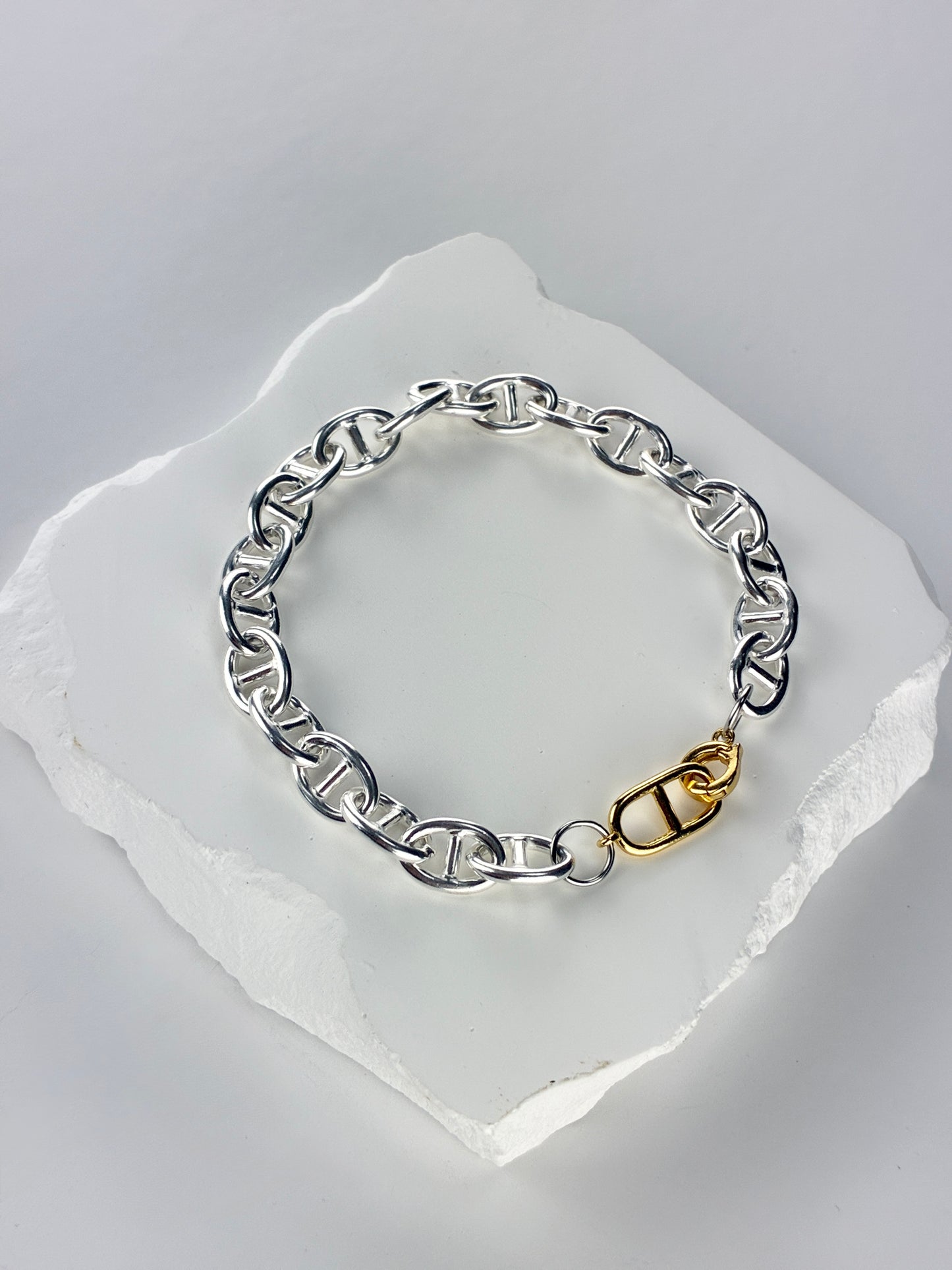 ANCHOR TWO-TONE ブレスレット　8mm