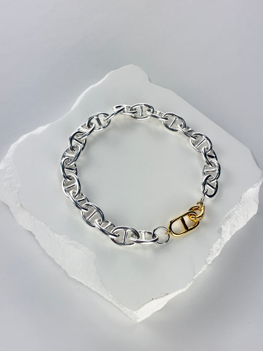 ANCHOR TWO-TONE ブレスレット　8mm