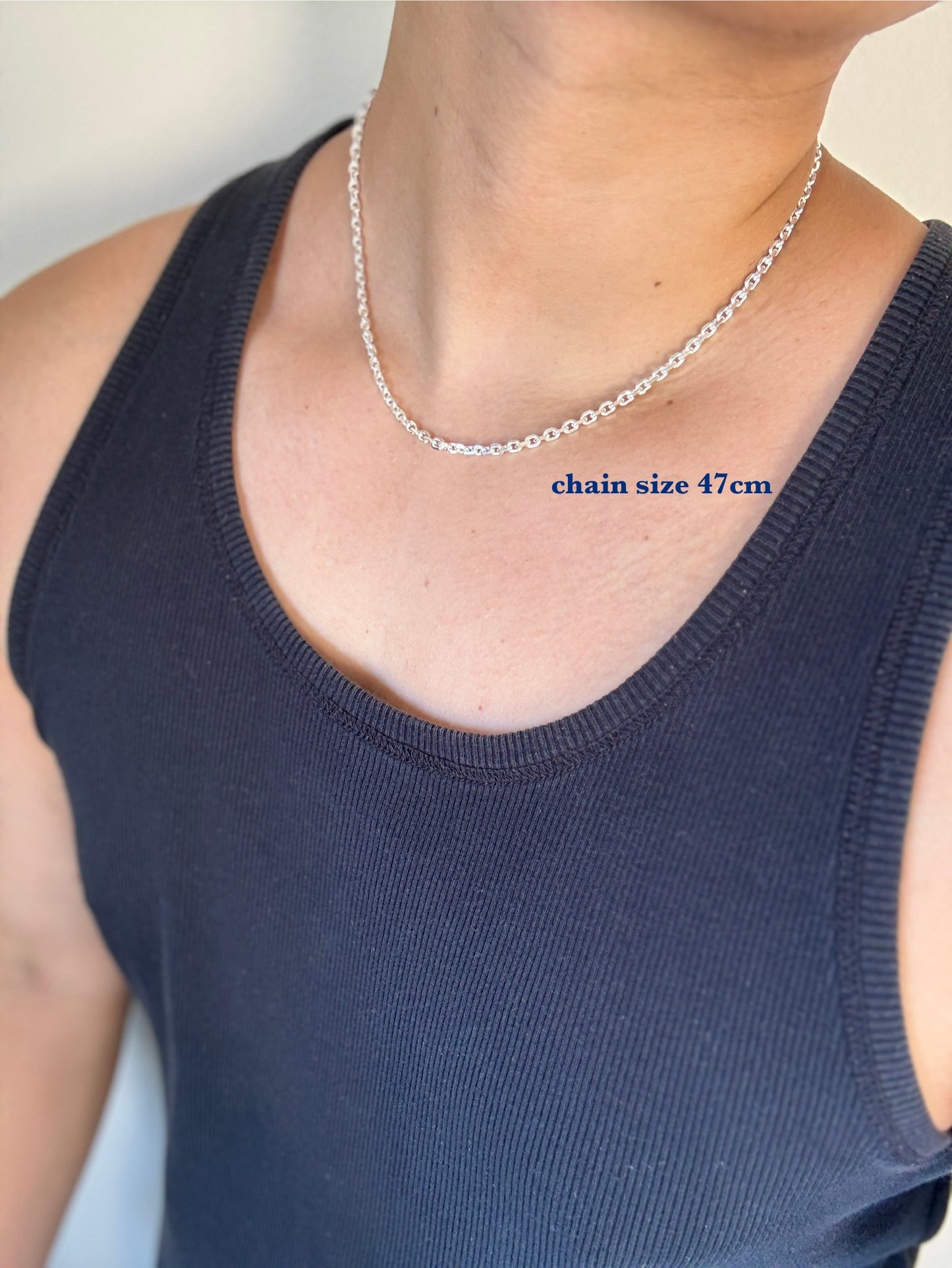 cable two-tone ネックレス　mini