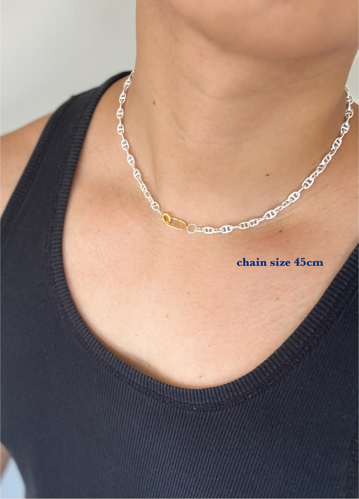 ANCHOR TWO-TONE ネックレス　5mm
