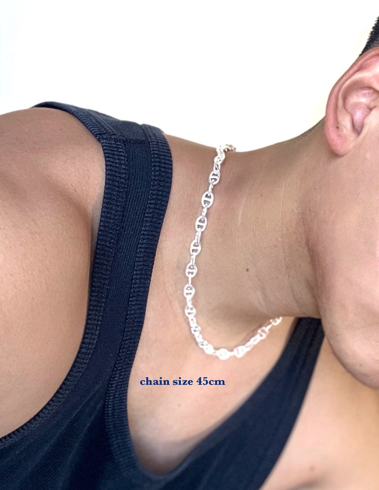 ANCHOR TWO-TONE ネックレス 8mm