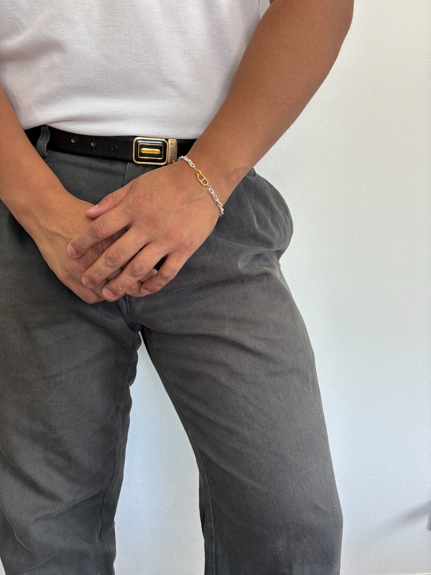 cable two-tone ブレスレット　max