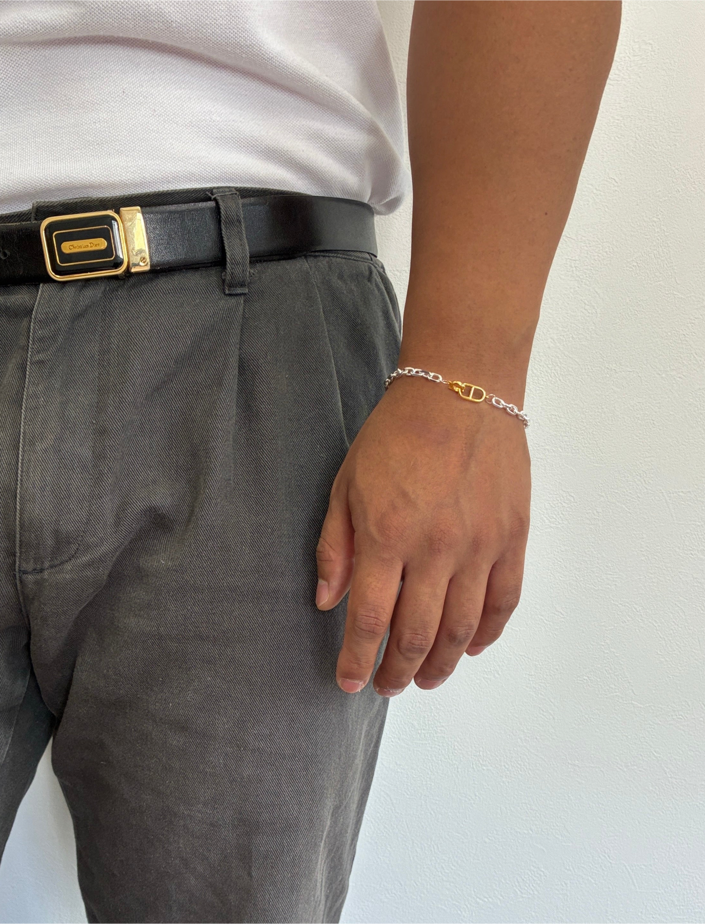 cable two-tone ブレスレット　max